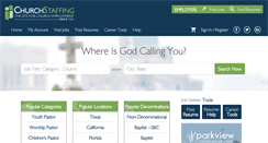 Desktop Screenshot of churchstaffing.com